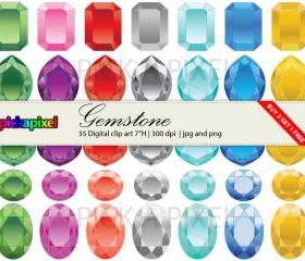 Gemstone - clip art - Personal and Commercial Use