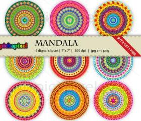 Mandala - clip art - Personal and Commercial Use