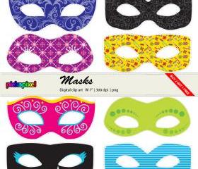 Masks - clip art - Personal and Commercial Use
